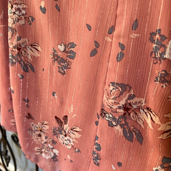 GF Collection for Anthropologie pink floral mini dress, size 2. - Picture 3 of 9